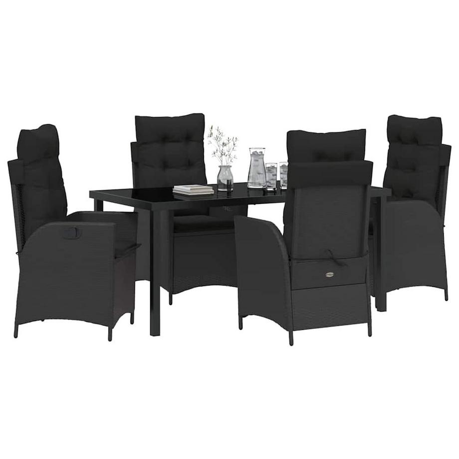 VidaXL Ensemble de salle à manger pour jardin poly rattan  