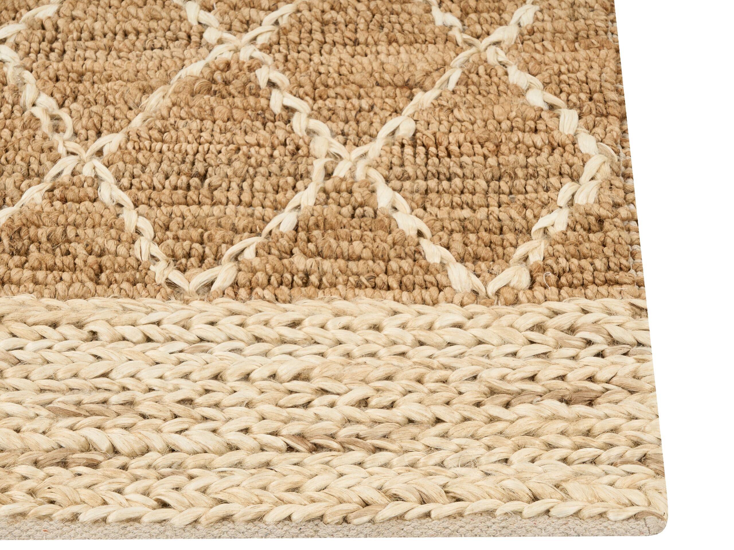 Beliani Teppich aus Jute Boho ZORAVA  