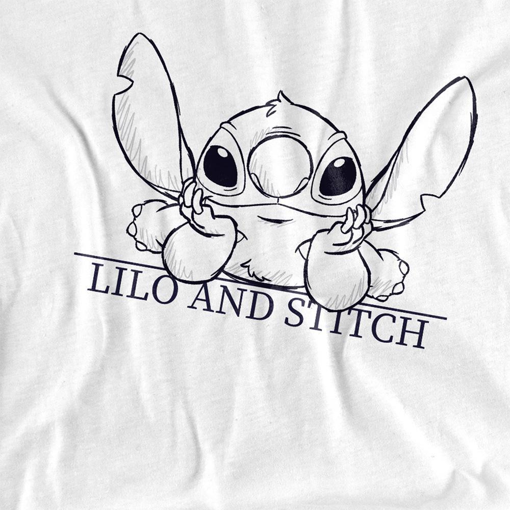 Lilo & Stitch Lilo and Stitch Sketch T-Shirt Maniche Lunghe  