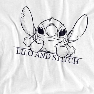 Lilo & Stitch Lilo and Stitch Sketch T-Shirt Maniche Lunghe  