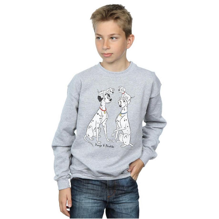 Disney  101 Dalmatians Pongo And Perdita Sweatshirt 