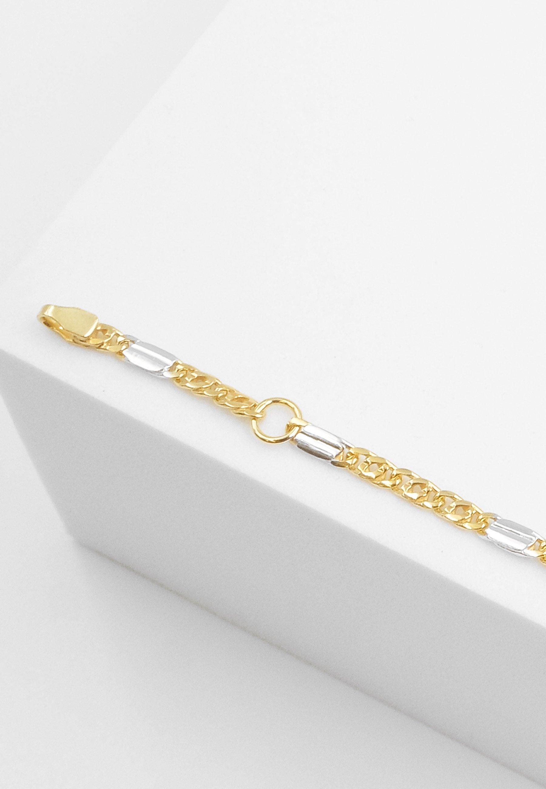 MUAU Schmuck  ID-Bracelet Fantasie Gelbgold 585, 2.3mm, 14cm 