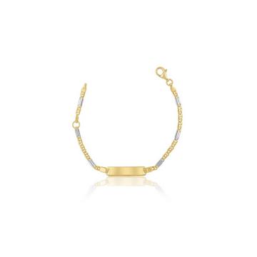 ID-Bracelet Fantasie Gelbgold 585, 2.3mm, 14cm