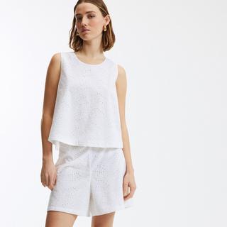 La Redoute Collections Top senza Maniche Ricamo Inglese  