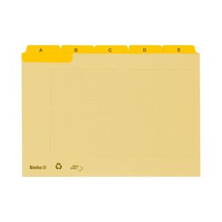 Biella Cartes-guides A7, carton, A-Z 25 divisions, onglets renforcés  