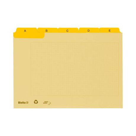 Biella Leitkarten, A7, Karton, A-Z 25-teilig, Taben verstärkt  