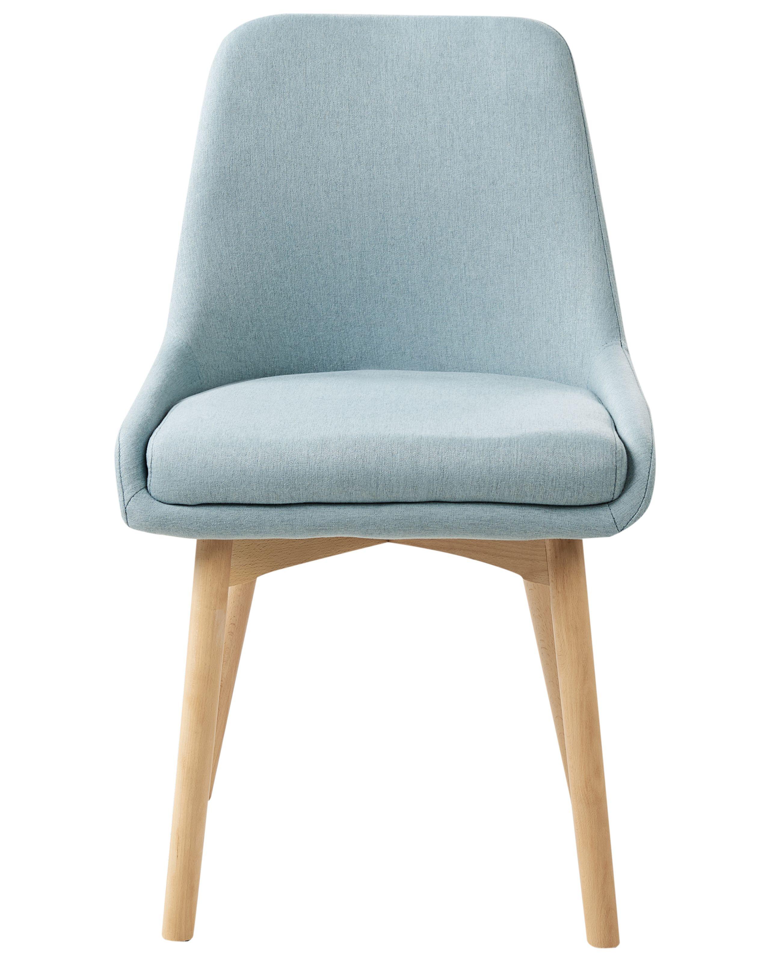 Beliani Set di 2 sedie da pranzo en Tessuto Classico MELFORT  