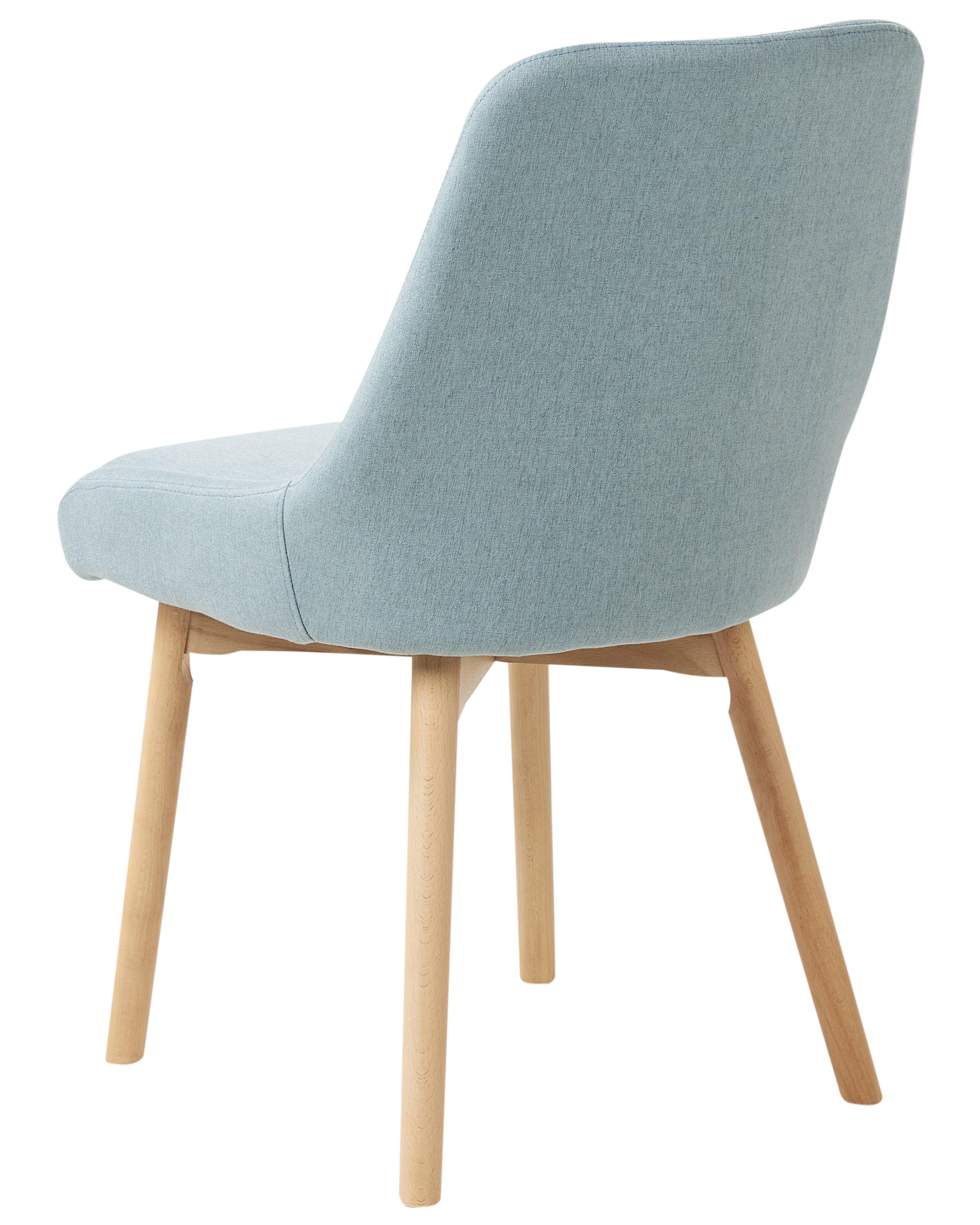 Beliani Set di 2 sedie da pranzo en Tessuto Classico MELFORT  