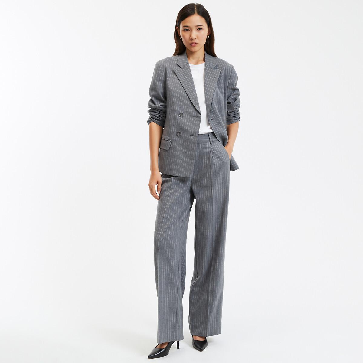 La Redoute Collections Blazer Cintrée Rayures Tennis Double Boutonnage  