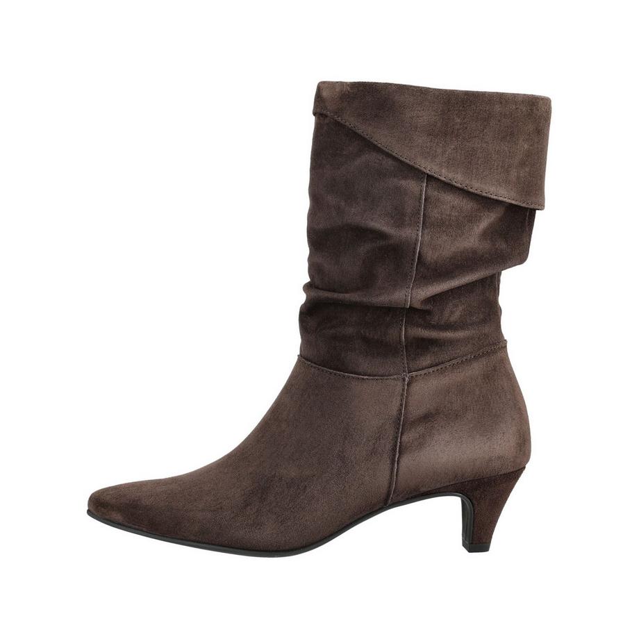 Paul Green Veloursleder Stiefelette mit Seitlichem Reissverschluss  