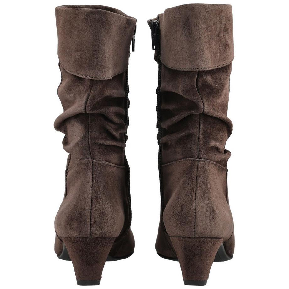 Paul Green Veloursleder Stiefelette mit Seitlichem Reissverschluss  