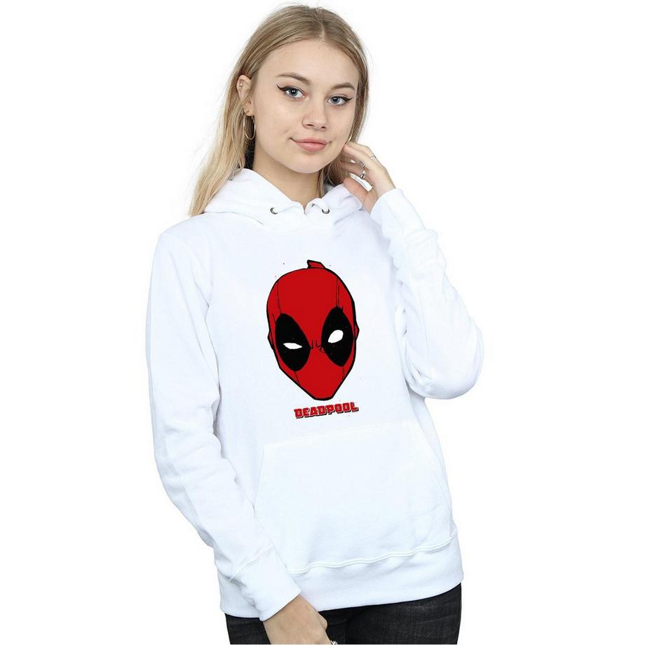 MARVEL Felpa con cappuccio Maschera Deadpool  