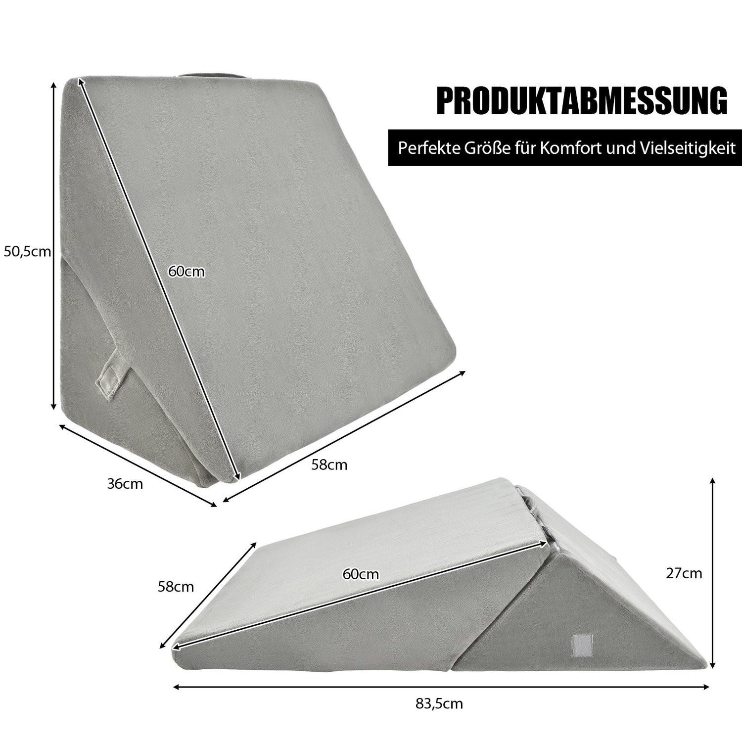 Northix Cuscino a cuneo in schiuma regolabile  
