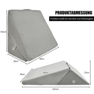 Northix Cuscino a cuneo in schiuma regolabile  
