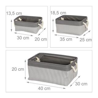 Northix Cestini portaoggetti 3 misure in un unico set  