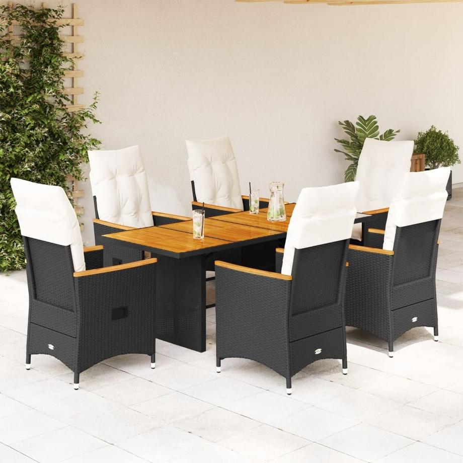 VidaXL set da pranzo da giardino Polirattan  