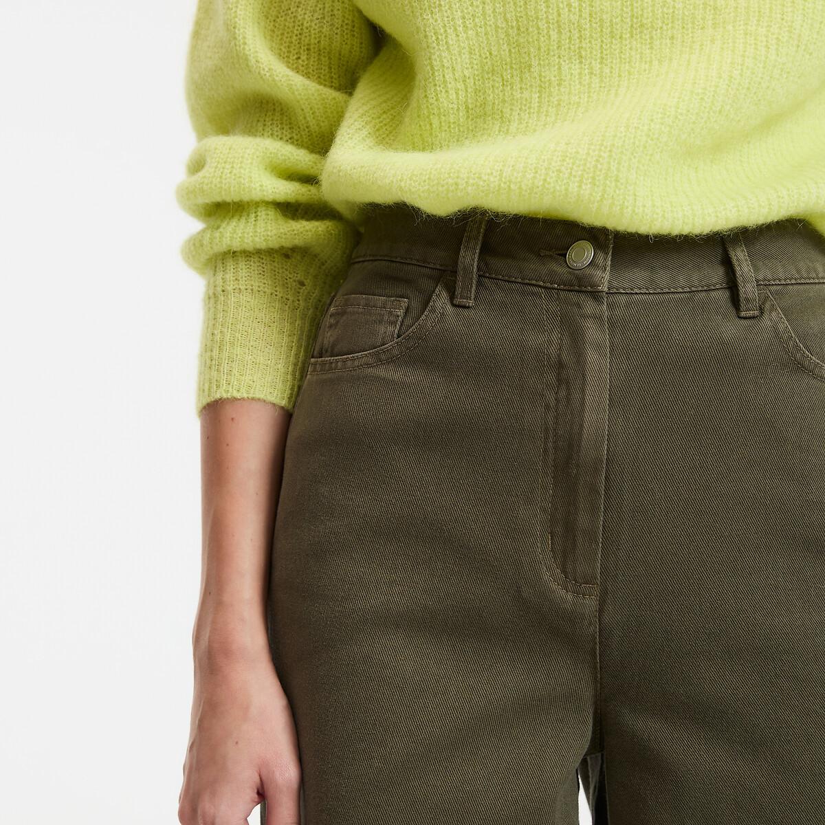 La Redoute Collections Weite High Waist Baumwoll-Twill Hose  