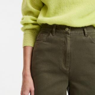 La Redoute Collections Weite High Waist Baumwoll-Twill Hose  