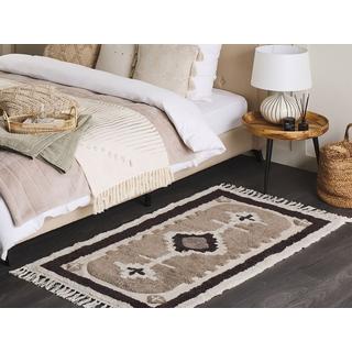 Beliani Tapis en Coton Traditionnel GEYVE  