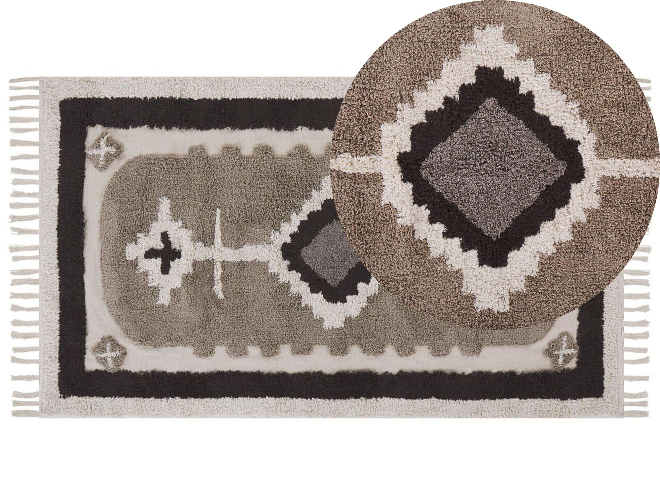 Beliani Tapis en Coton Traditionnel GEYVE  