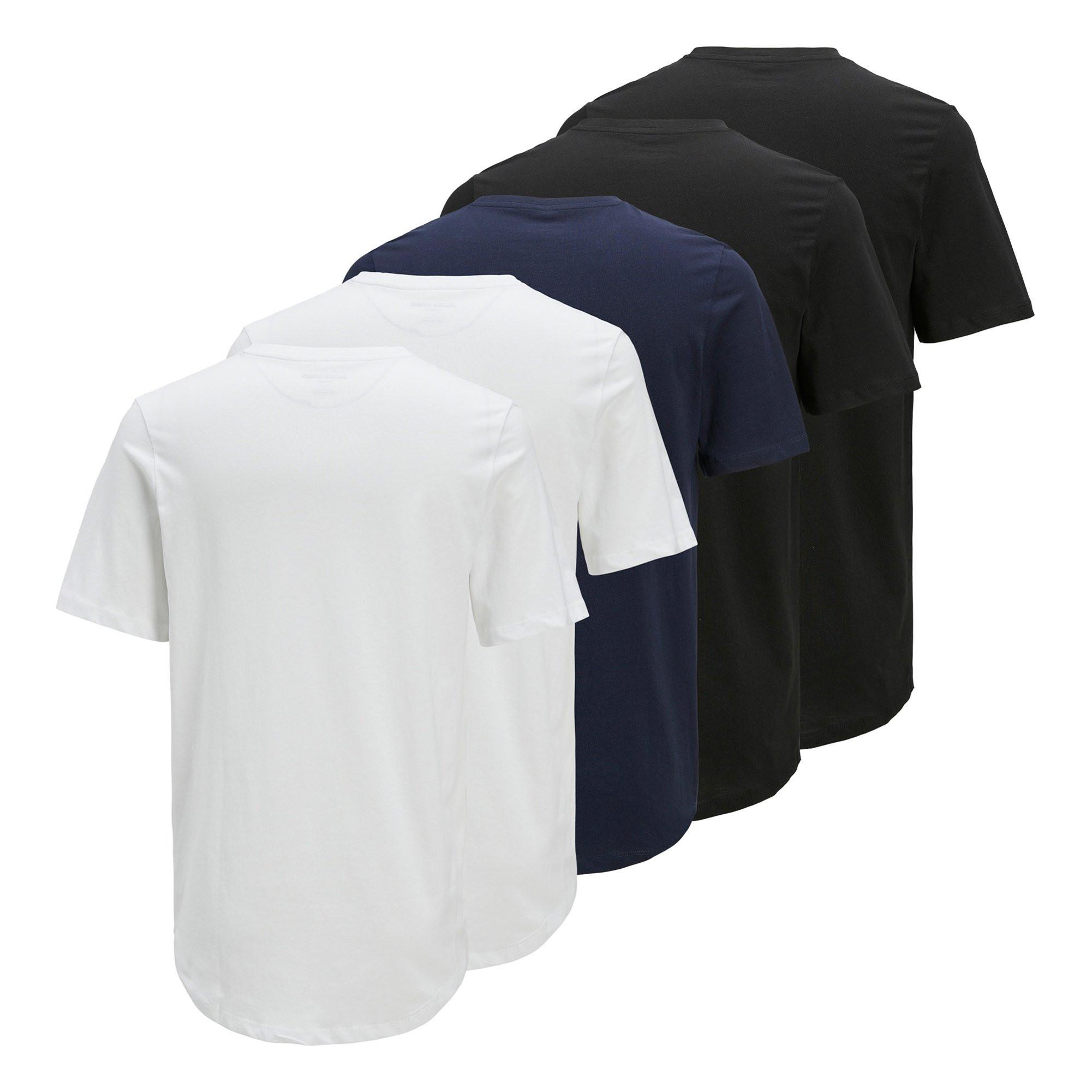 JACK & JONES Brody Lot de 5 T-shirts Col Rond  