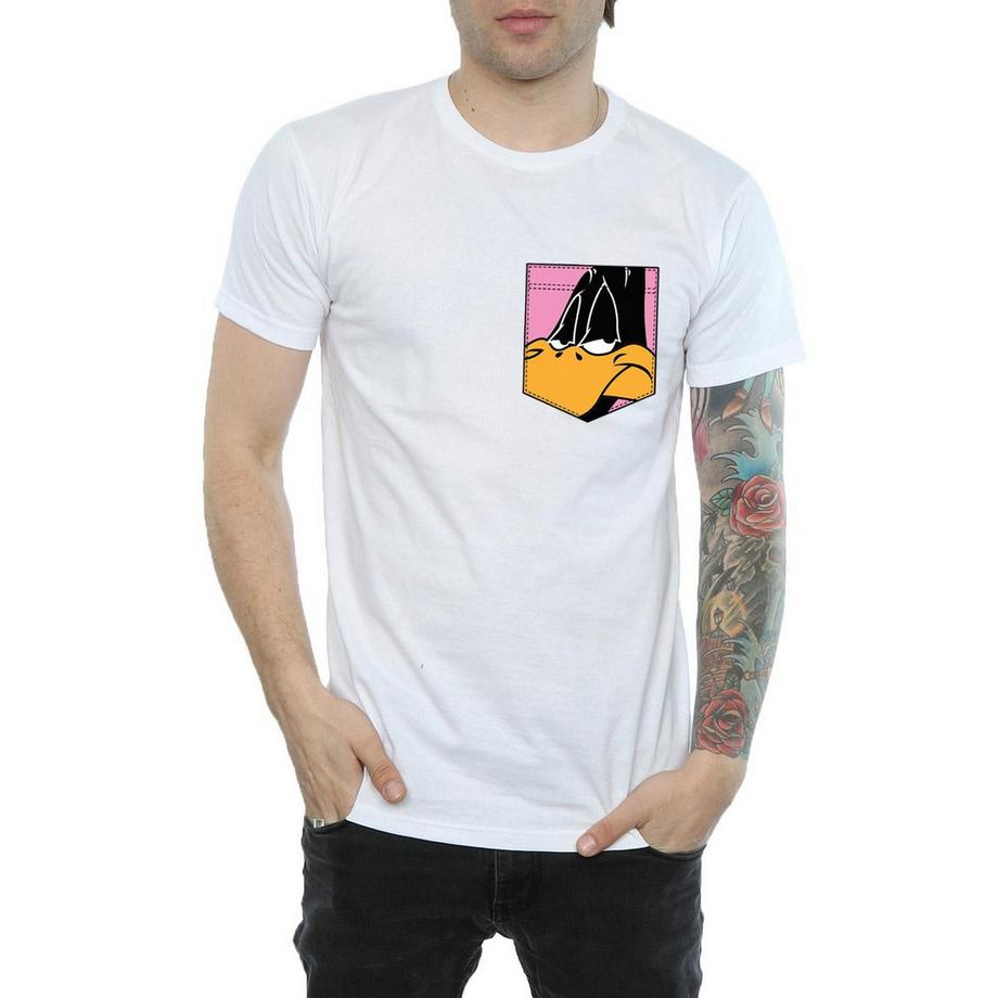 LOONEY TUNES Daffy Duck T-Shirt à Poche  