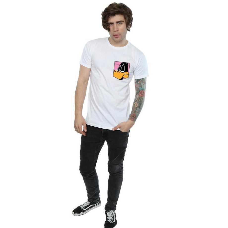 LOONEY TUNES Daffy Duck T-Shirt à Poche  