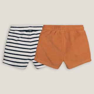 La Redoute Collections  Lot de 2 shorts en éponge 