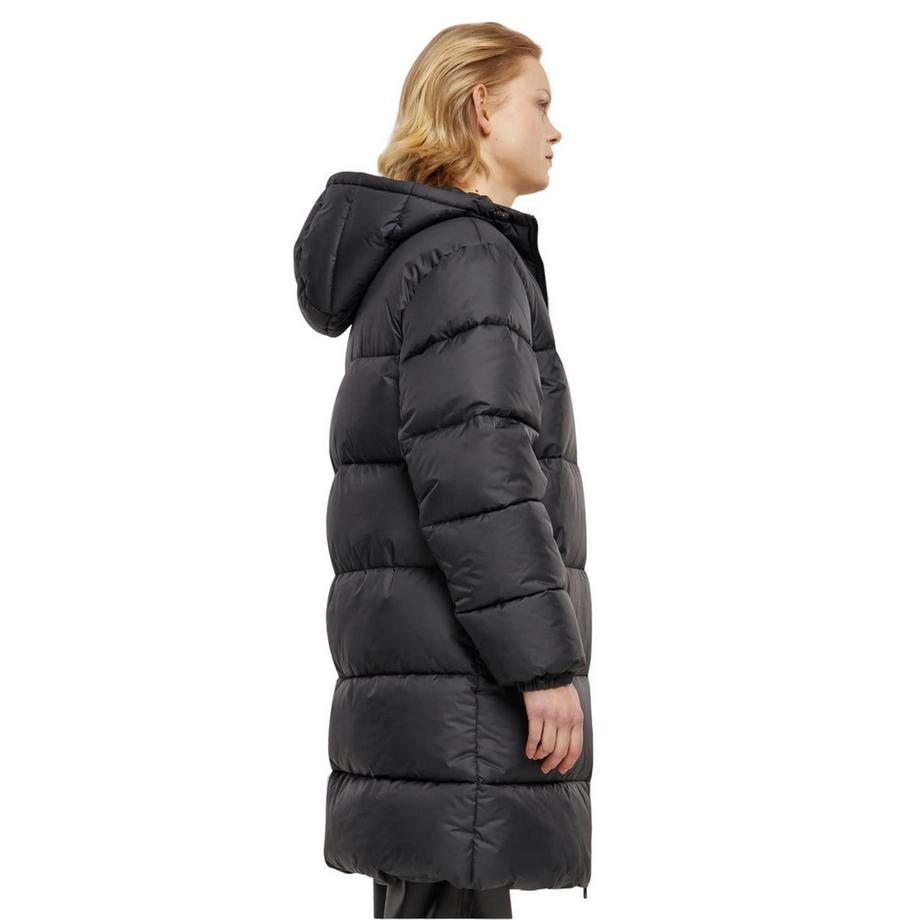 URBAN CLASSICS Langer Steppjacke mit Kapuze  