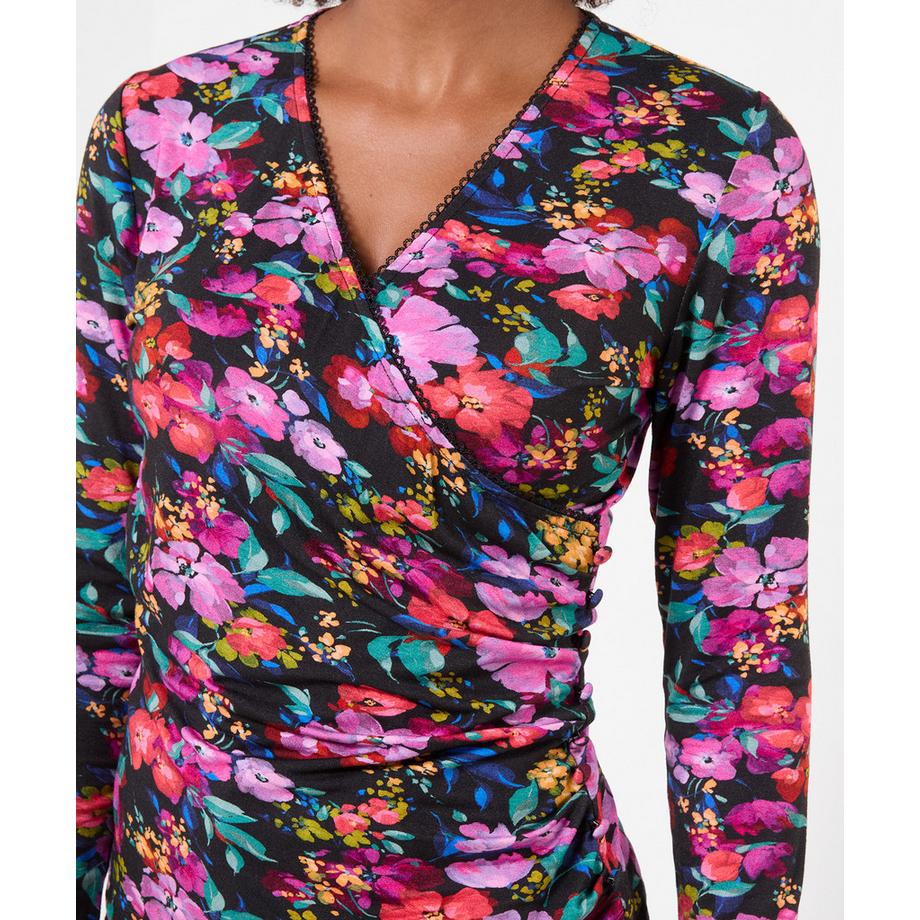 Joe Browns Henley Cache-Cœur en Jersey Imprimé Floral  