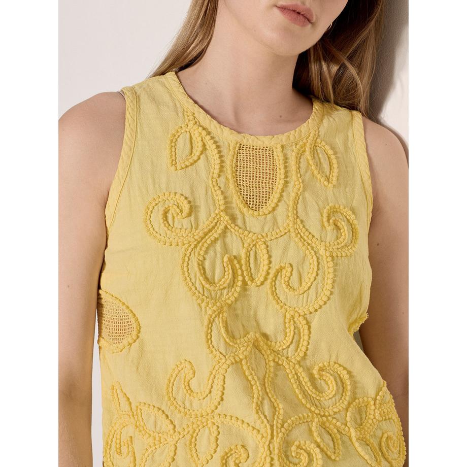 APRICOT Top in cotone ricamato  