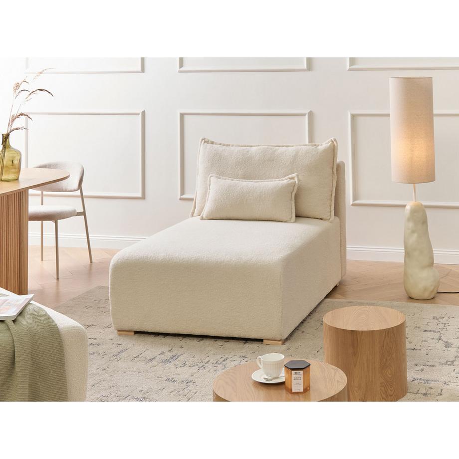 Beliani Chaiselongue aus Bouclé Minimalistisch NERBO  