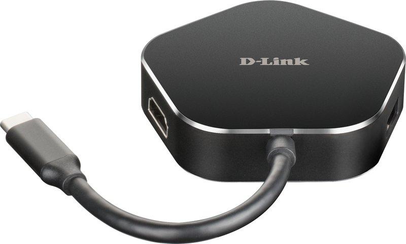 D-Link  DUB-M420 station d'accueil Avec fil Thunderbolt 3 Noir, Argent 