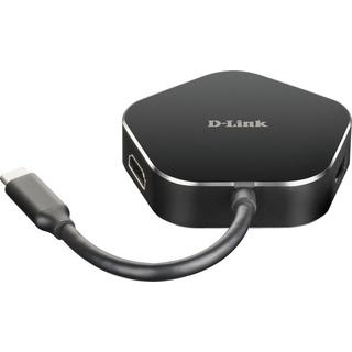 D-Link  DUB-M420 replicatore di porte e docking station per notebook Cablato Thunderbolt 3 Nero, Argento 