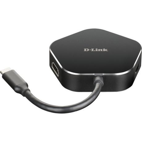 D-Link  DUB-M420 station d'accueil Avec fil Thunderbolt 3 Noir, Argent 