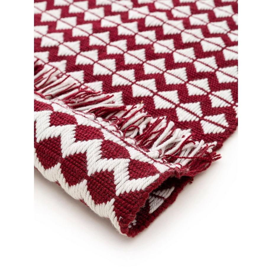 Benuta Teppich aus recyceltem Material Morty Rot  