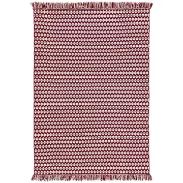 Tappeto realizzato con materiale riciclato Morty Rosso