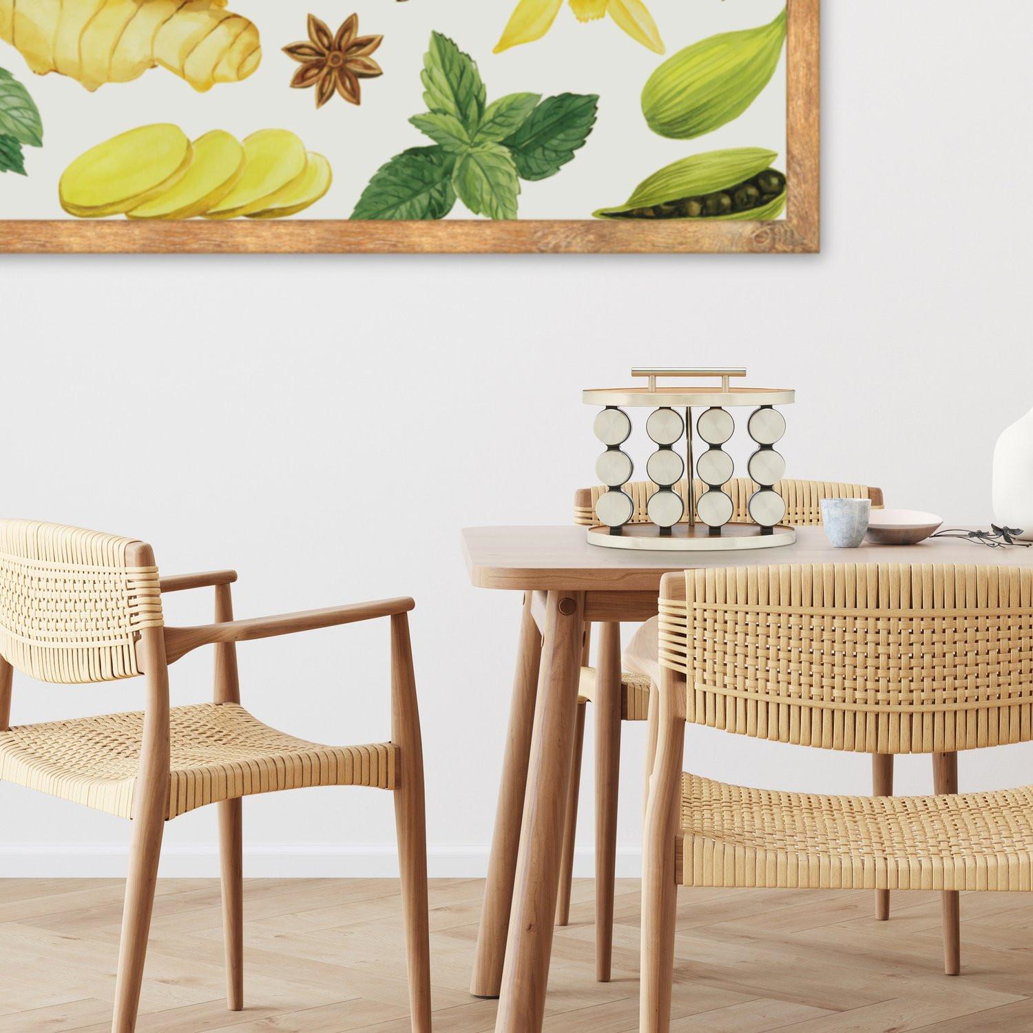 Northix Gewürzregal mit 12 Gewürzgläsern  