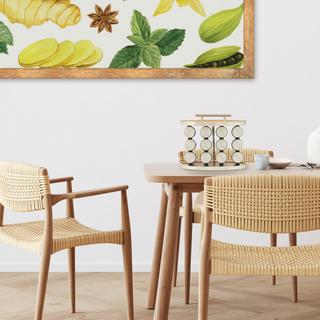 Northix Gewürzregal mit 12 Gewürzgläsern  