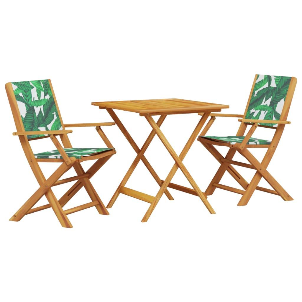 VidaXL Bistro set akazienholz  