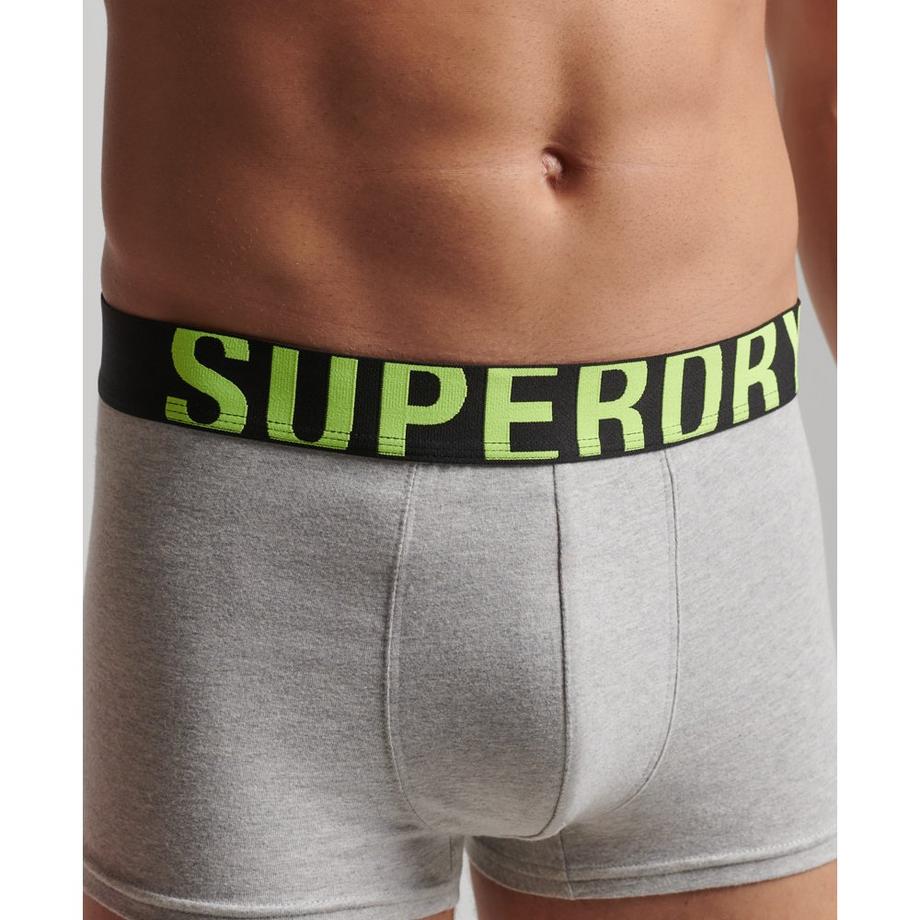 Superdry Set 2 Boxer Cotone Biologico Dual Logo  
