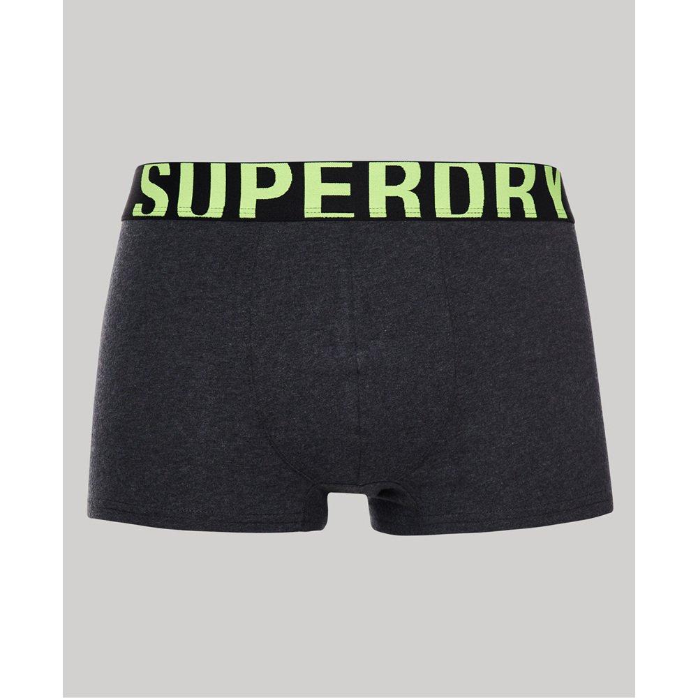 Superdry 2er-Pack Bio-Baumwolle Dual Logo Boxershorts  