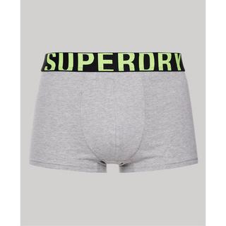 Superdry Lot de 2 Boxers Coton Biologique Dual Logo  
