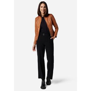 RICANO  Veste en cuir s Abigale, style classique en cuir d'agneau ultra doux 