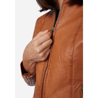 RICANO  Veste en cuir s Abigale, style classique en cuir d'agneau ultra doux 