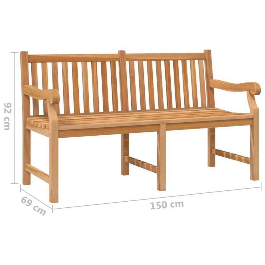 VidaXL Gartenbank teak  
