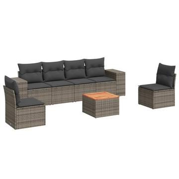 Garten sofagarnitur poly-rattan