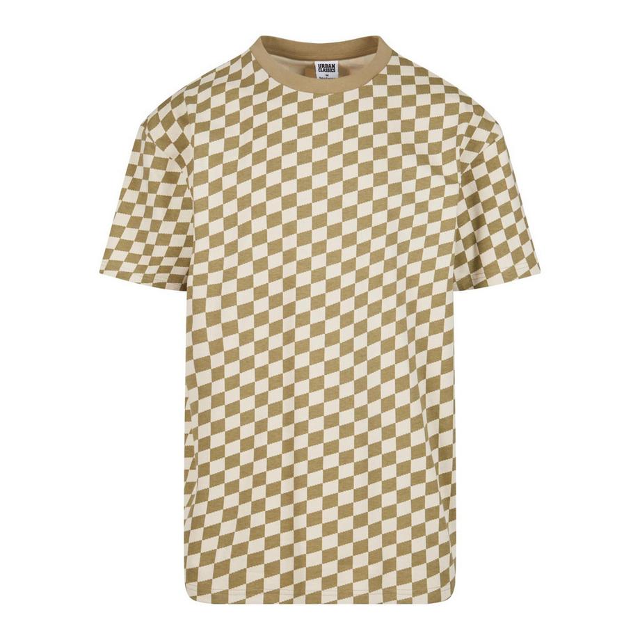 kariertes oversize-t-shirt