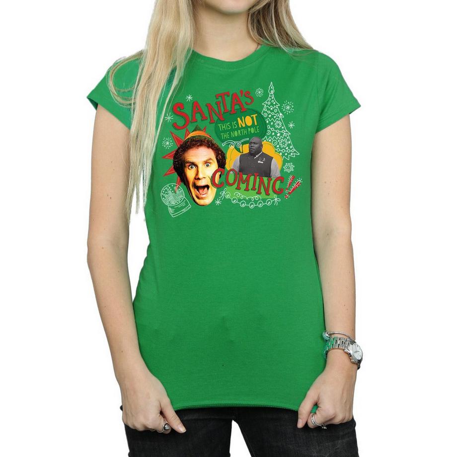 Elf Santa's Coming T-Shirt  