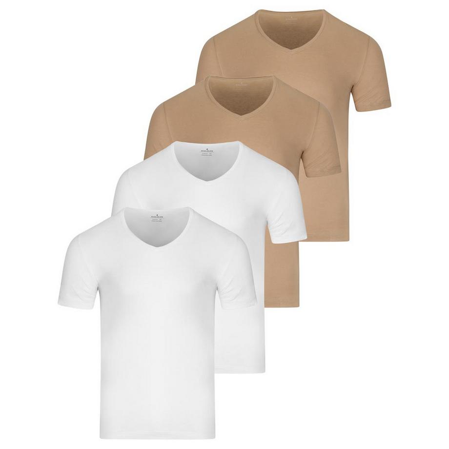 Basic lot de 4  - maillot de corps manches courtes